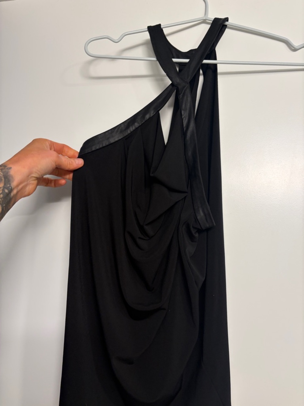 Guess Black Draped  Women's top